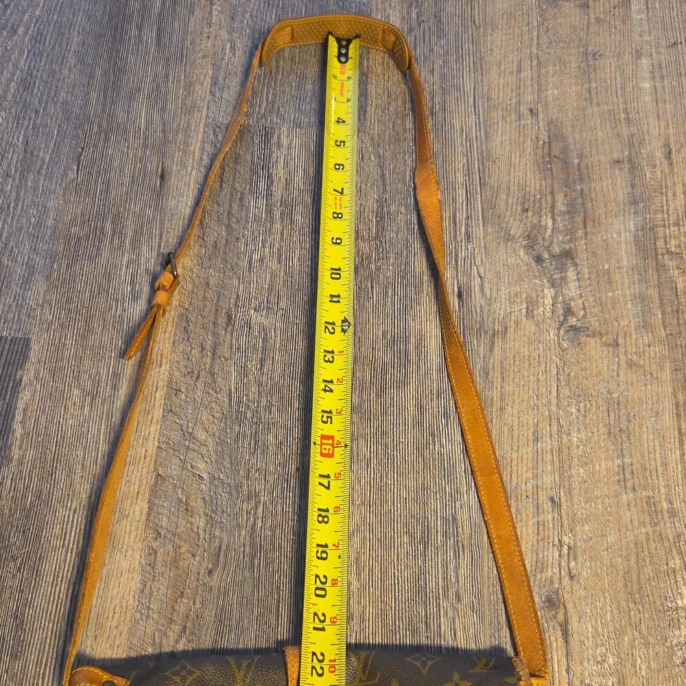 Louis Vuitton Saumur Brown Monogram Crossbody Shoulder Bag Double - Picture 7 of 17